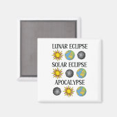Lunar Eclipse Solar Eclipse Apokalypse Sonstiges R Magnet (Vorderseite/Rückseite)
