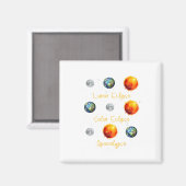 Lunar Eclipse Solar Eclipse und Apokalypse Funny s Magnet (Vorderseite/Rückseite)