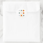 Lunar Eclipse Solar Eclipse und Apokalypse Funny s Runder Aufkleber (Tasche)