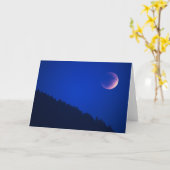 Lunar Eclipse über Wald | Zug, Schweiz Karte (Gelbe Blume)