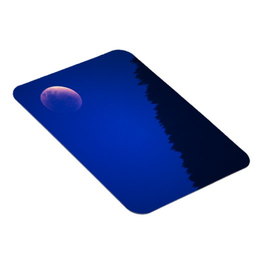 Lunar Eclipse über Wald | Zug, Schweiz Magnet (Rechte Seite)