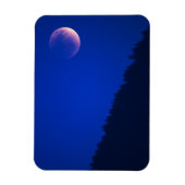 Lunar Eclipse über Wald | Zug, Schweiz Magnet (Vertikal)