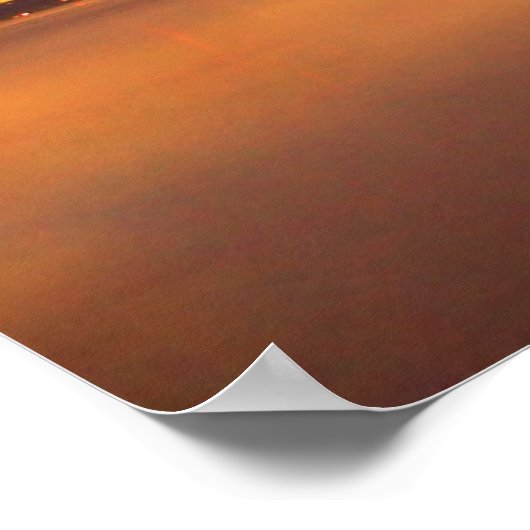 Lunar Eclipse Victoria, British Columbia Poster (Ecke)