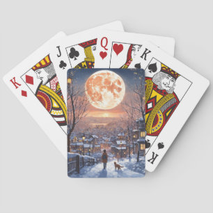 "Lunar Elegance: Moonlit Playing Cards" Spielkarten
