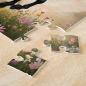 Lunar Elegance: Schwarzes Fantasy - Pferd mit dem Puzzle (Seite)