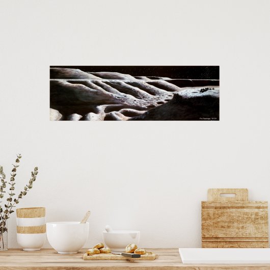 Lunar Exploration Poster (Küche)