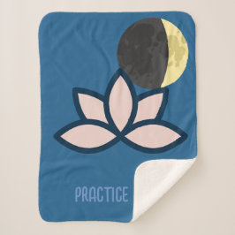 "Lunar Flow: Lotus and Yoga Practice Blanket" Sherpadecke
