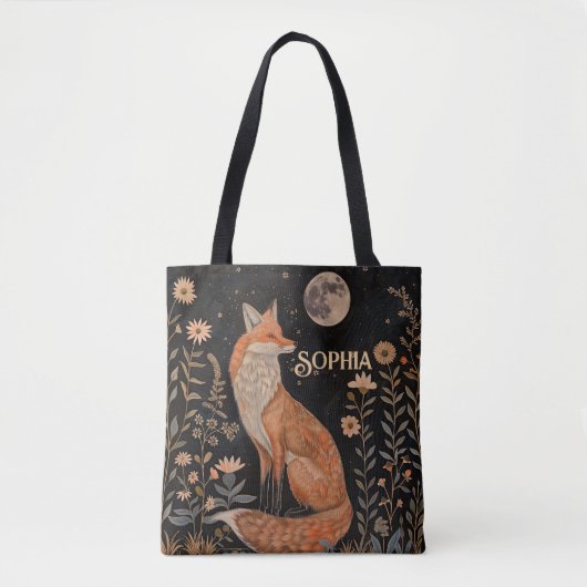 Lunar Fox Garten Wald Tasche (Vorderseite)