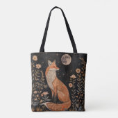 Lunar Fox Garten Wald Tasche (Rückseite)