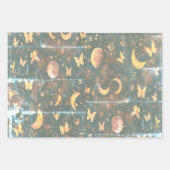 Lunar Gift Wrapping Paper - Celestial Moon Design Geschenkpapier Set (Vorderseite 3)