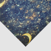 Lunar Glow Cosmic Night Garden Seidenpapier (Ausschnitt)