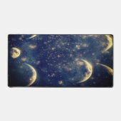 Lunar Glow Desk mat Night Sky Design Schreibtischunterlage (Vorderseite)