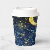 Lunar Glow Midnight Butterflies Party Pappbecher (Rechts)