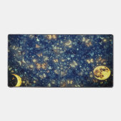 Lunar Glow Midnight Celestial Fantasy Schreibtischunterlage (Vorderseite)