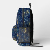 Lunar Glow Midnight Fantasy Garden Bedruckter Rucksack (Rechts)