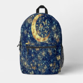 Lunar Glow Midnight Fantasy Garden Bedruckter Rucksack (Vorderseite)