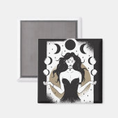 Lunar Goddess Magnet (Vorderseite/Rückseite)