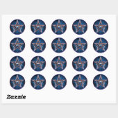 Lunar Goddess Pentagram Sticker (Blatt)