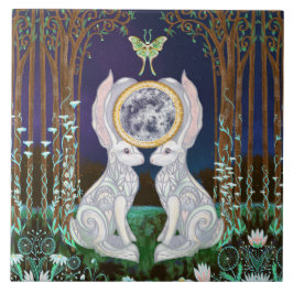 Lunar Hares Keramik Tile Fliese