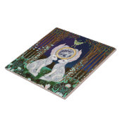 Lunar Hares Keramik Tile Fliese (Seite)