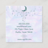 Lunar Holographic Business Card Quadratische Visitenkarte (Rückseite)