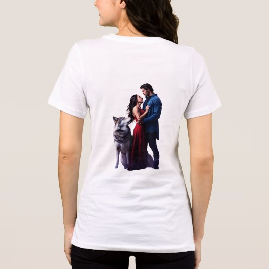 Lunar Howl: Wolf Pack Harmony Tri-Blend Shirt (Rückseite)