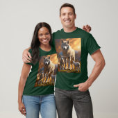 Lunar Howl: Wolf T - Shirt Design (Unisex)