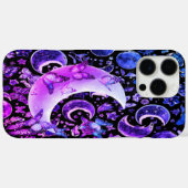Lunar iPhone Black Case - Celestial Moon Design (Rückseite (Horizontal))