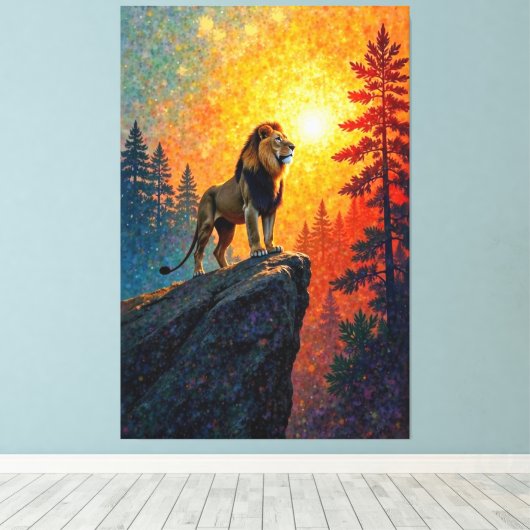 Lunar King Leinwanddruck (Insitu (Holzboden))