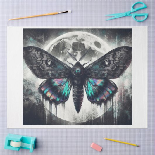 Lunar Lace Moth Seidenpapier (Basteln)