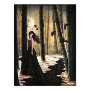 Lunar Lament Gothic Fotoprint Fotodruck