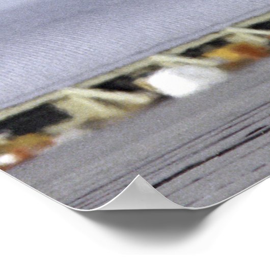 Lunar Landing Research Vehicle in Flight Poster (Ecke)