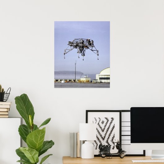 Lunar Landing Research Vehicle in Flight Poster (Heimbüro)