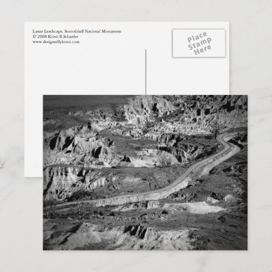 Lunar Landscape Postcard Postkarte (Vorne/Hinten)