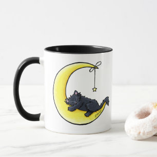 Lunar Liebe Black Cat Zwei-Tone-Kaffee-Tasse Tasse
