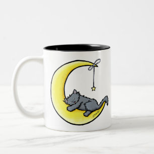 Lunar Liebe Gray Cat Tasse