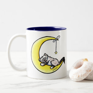 Lunar Liebe Ragdoll Cat Zwei-Tone-Kaffee-Tasse Zweifarbige Tasse