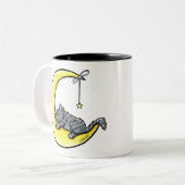 Lunar Liebe Tabby Cat Tasse (Vorderseite Links)