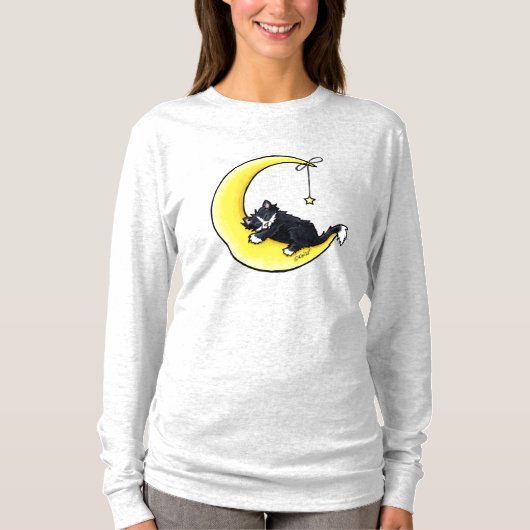 Lunar Liebe Tuxedo Cat T - Shirt (Vorderseite)