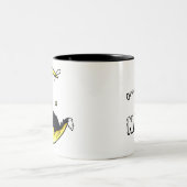 Lunar Liebe Tuxedo Cat Zwei-Tonen-Kaffee-Tasse Zweifarbige Tasse (Mittel)