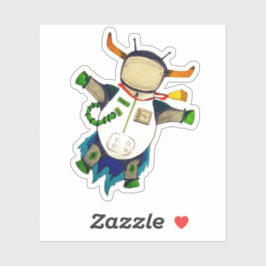 Lunar Longhorn Aufkleber