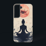 Lunar Lotus Flow Phone Case Samsung Galaxy Hülle<br><div class="desc">Ein leuchtender Lotus blüht unter einem roten Mond und symbolisiert die Reinheit und Transformation unter kosmischem Licht - ein ruhiger und mystischer Telefonkasten.</div>