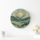 Lunar Lullaby Große Wanduhr (Zuhause)