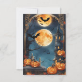 Lunar Lure: Anpassen Sie Ihren verzauberten Hallow Einladung (Vorderseite)