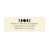 Lunar Luxe Black & Cream Moon Phase Wedding (Vorne)