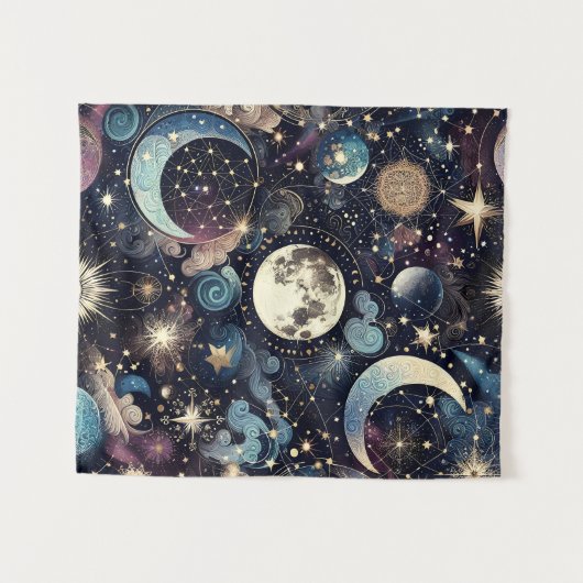 Lunar Magic Wandteppich (Vorderseite (Horizontal))