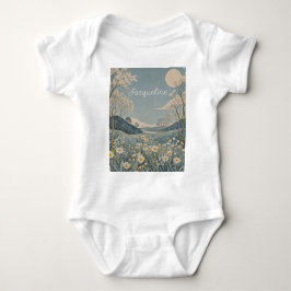 Lunar Meadow Personalisiert Baby Strampler