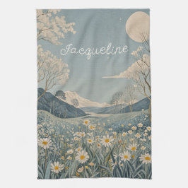 Lunar Meadow Personalisiert Geschirrtuch
