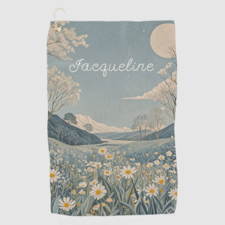 Lunar Meadow Personalisiert Golfhandtuch