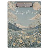 Lunar Meadow Personalisiert Klemmbrett (Vorderseite)